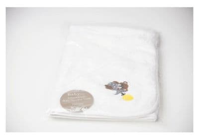Bear Embroidered Hooded Towels