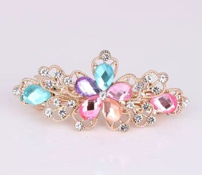 Beautiful girl crystal spring hairpin hair accessories Made in China