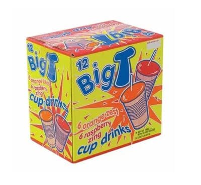 Big Time Assorted Sugar Free Cup Drinks 12 Pack 200ml