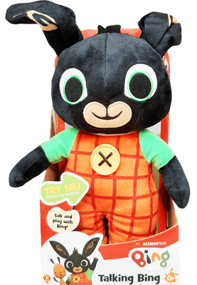 Bing Bunny - Huggable Talking Bing Soft Toy