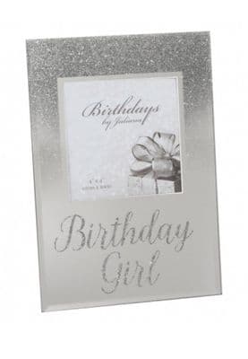 Birthday Girl Glitter Frame