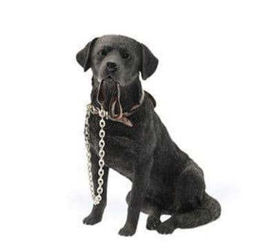Black Labrador Walkies Ornament