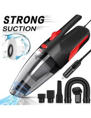 Black Wired Car Vacuum Cleaner