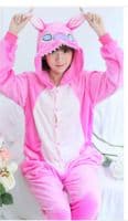 Blue Stitch Cartoon Animal Pajamas Sleepwear Party Cosplay Costume Suit
