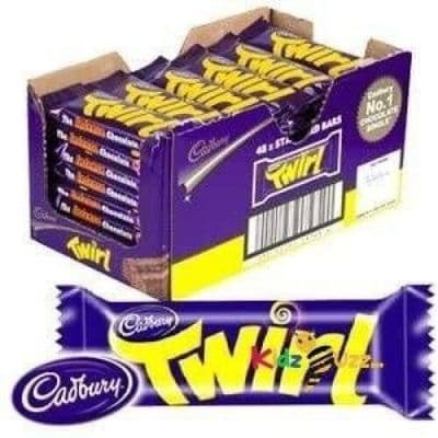 Cadbury Twirl Chocolate Bars box of 12