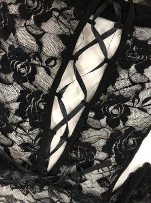 Caged Sheer Lace Cut outLingerie Costumes