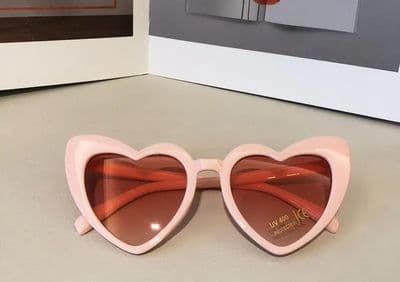 Children's Simple and Sweet Love Frame Sunglasses