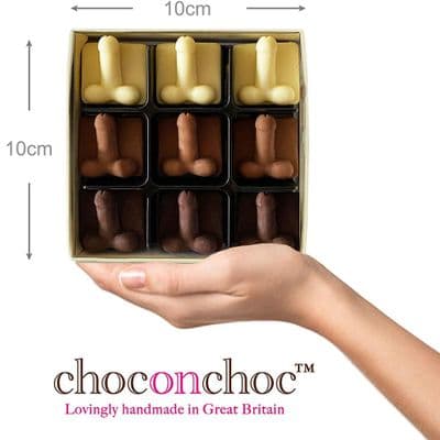 Choc On Choc Belgian Chocolate Novelty Willies Hen Stag Adult Gifts 75g