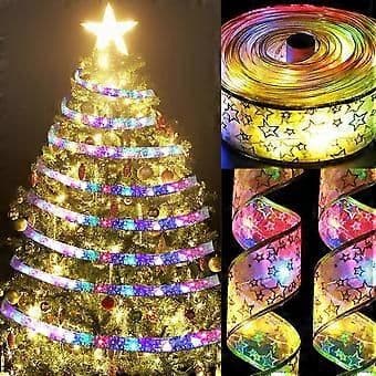 Christmas Decorations Lights Led Ribbon Lights, 40 Led Battery Powered String
