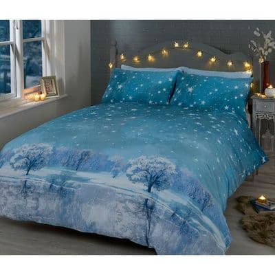 CHRISTMAS DUVET SET STARRY NIGHTS ICE