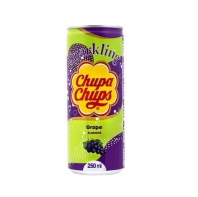 Chupa Chups Sparkling Grape Soda Can 250ml Case of 24