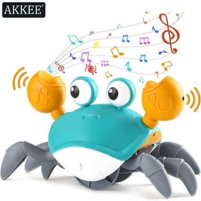 Crawling Crab Toy with Music, LED Lights & USB Rechargeable Battery