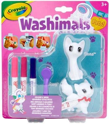 CRAYOLA WASHIMALS PETS BLISTER PACK - CATS