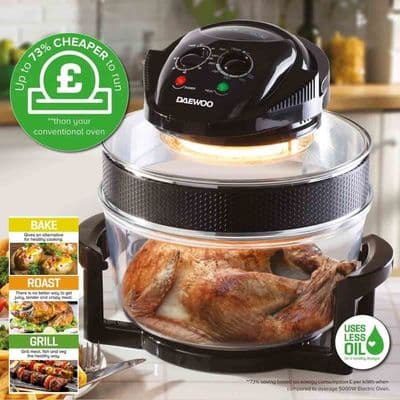 DAEWOO 17L DELUXE HALOGEN AIR FRYER