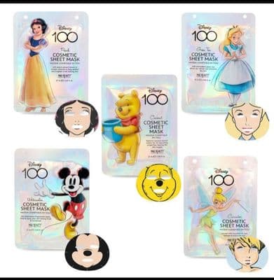 Disney 100 Cosmetic Sheet Mask Collection (5pc)
