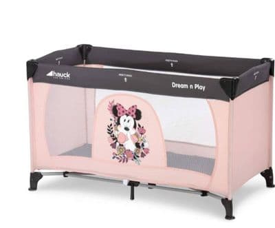 Disney Dream n Play Travel Cot - Minnie Sweetheart