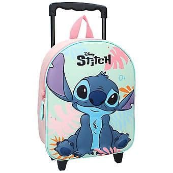 Disney Stitch Junior 3D Resväska Ryggsäck Trolley 32x26x11cm