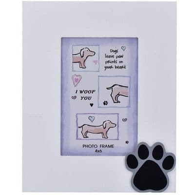 Dog Paw Print Photo Frame/ Cat Print Photo Frame