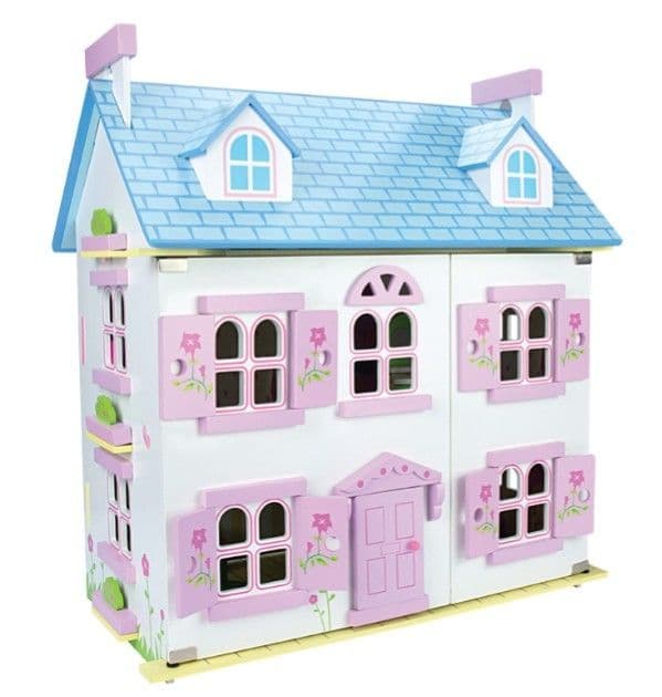 rose cottage toy house Driftwood Rose Cottage Miniature: Handmade Garden Scene