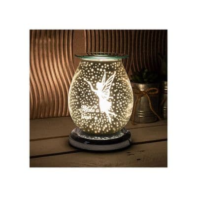 Fairy Design Satin White Aroma Electric Touch Lamp Wax Or Oil Warmer Gift Idea