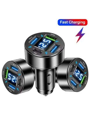 Fast Charging Triangle Shape 3 Usb + Pd Indication Display