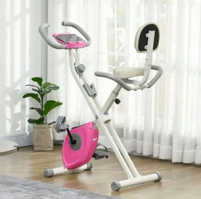 Folding Exercise Bike, 8-Level Magnetic Resistance