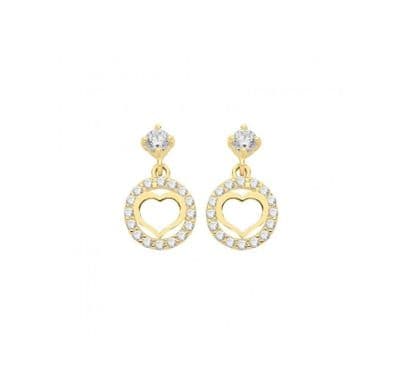 Gold Jewellery 9ct Yellow Gold Drop Earrings