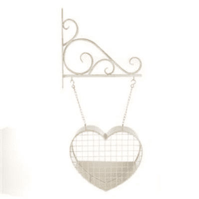 Hanging Heart Garden Planter 83cm