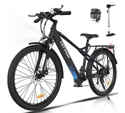 HITWAY Electric Bike for Adults 26'' Ebike with 250W Motor Electric Bicycle with 36V 12AH Battery