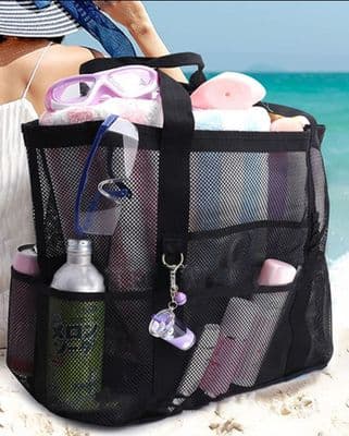 Hollow Out Multi-pockets Accessories Organizer Large Capacity Cosmetic Makeup Travel Toiletry Bag