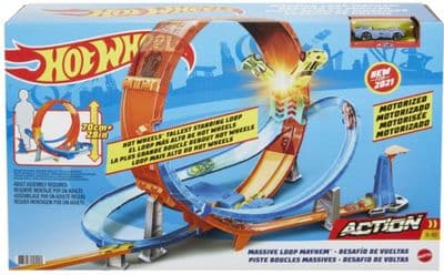 HOT WHEELS MASSIVE LOOP MAYHEM TRACK SET