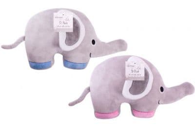 HUGS AND KISSES LARGE 3D PLUSH ELEPHANT CUSHION