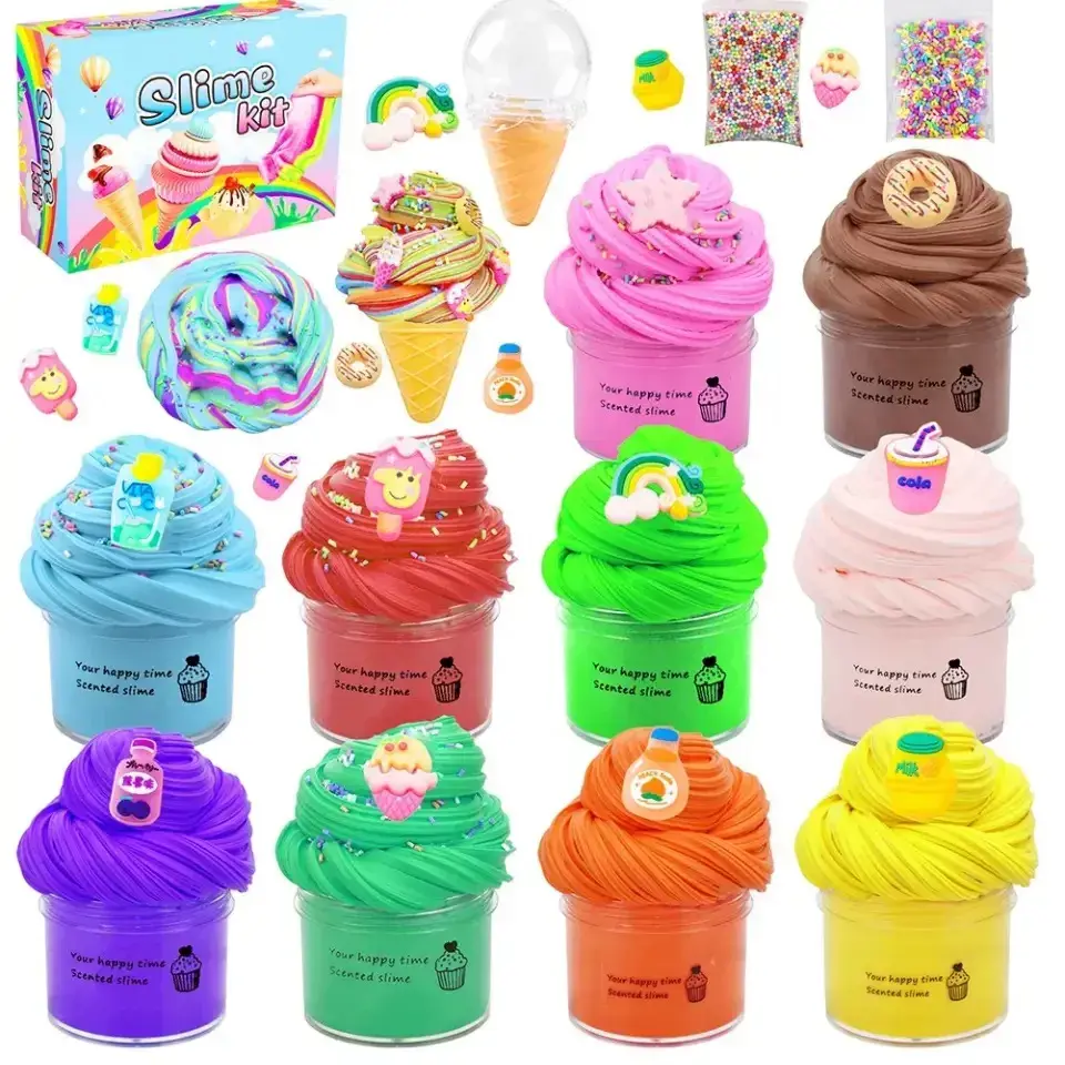 Ice Cream Slime Kit 10 different Slimes