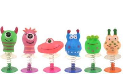 JUMP UPS MONSTERS 4-5CM 6 ASST COLOURS   X6