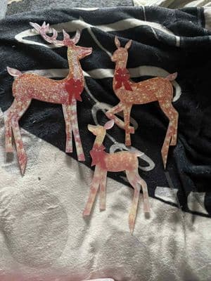 LED Christmas Reindeer in door or Outdoor Garden Decorations - Lighted Holiday Deer Yard Ornaments