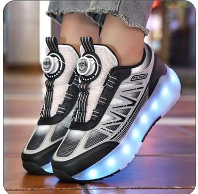 LED Lights Youth Skate Shoes