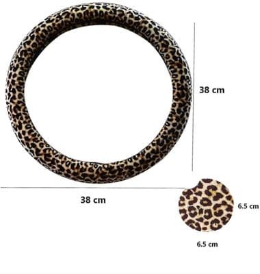 Leopard Print Steering Wheel Cover
