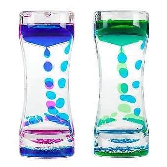 Liquid Motion Timer for Anxiety Relief, Sensory Stress Toy, Calming Hourglass,