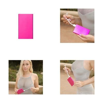 Lithium ion power bank 10,000 mAh- Pink