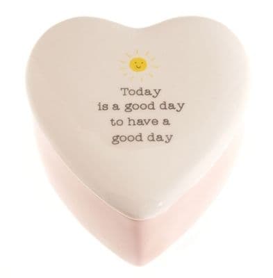 Love Life Heart Trinket Box - Today 7.5cm