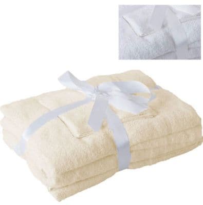 Luxurious Cotton 6 Piece Towel Bale Cream