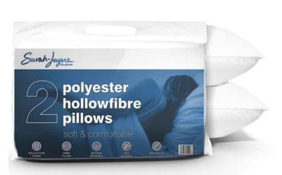 Luxury Hollowfibre Pillows x2
