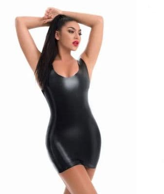 Me You Us Latex Mini Dress