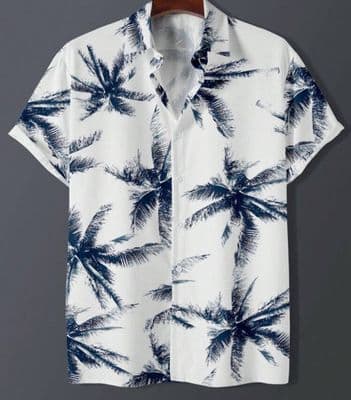 Men Tropical Print Shirt