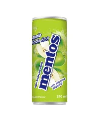 Mentos Apple Soda Kick Can 240ml Case of 24