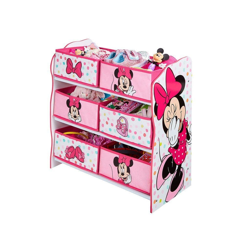 Minnie Mouse 6 Bin Storage Unit