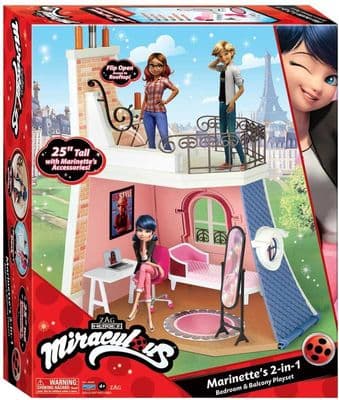 MIRACULOUS BALCONY BEDROOM PLAYSET