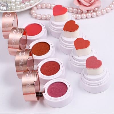 O.TWO.O Air Cushion Blusher Folding Heart Shape Shimmer