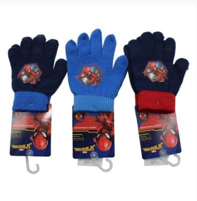 OFFICIAL BOYS SPIDERMAN KNITTED GLOVES