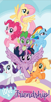 OFFICIAL MY LITTLE PONY FRIENDSHIP BEACH TOWEL